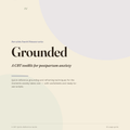 Grounded: A CBT Toolkit for Postpartum Anxiety